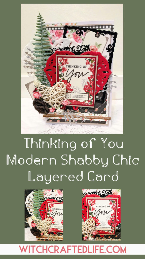 Modern Shabby Chic Thinking of You Card starring the Spring Market Collection from Carta Bella