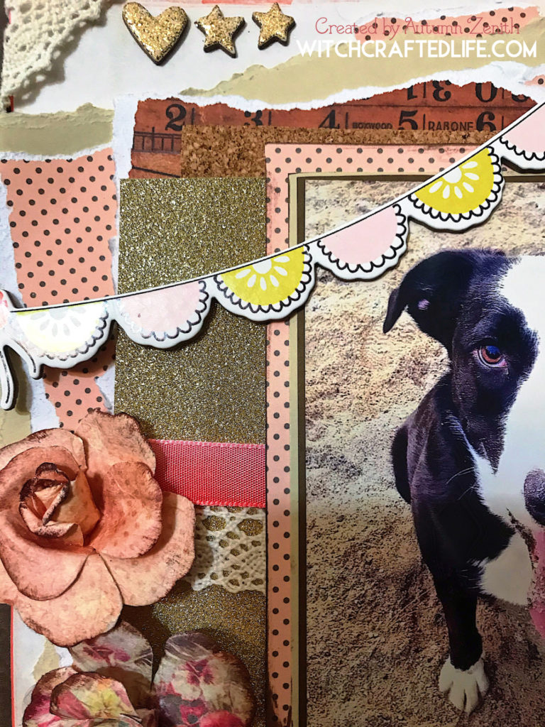 The Park is My Happy Place Pet Themed Shabby Chic Scrapbook Page