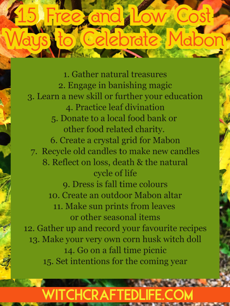 15 Free and Low-Cost Ways to Celebrate Mabon and the Fall Equinox