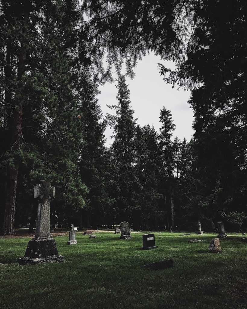 The Armstrong Spallumcheen Cemetery in Armstrong, British Columbia.