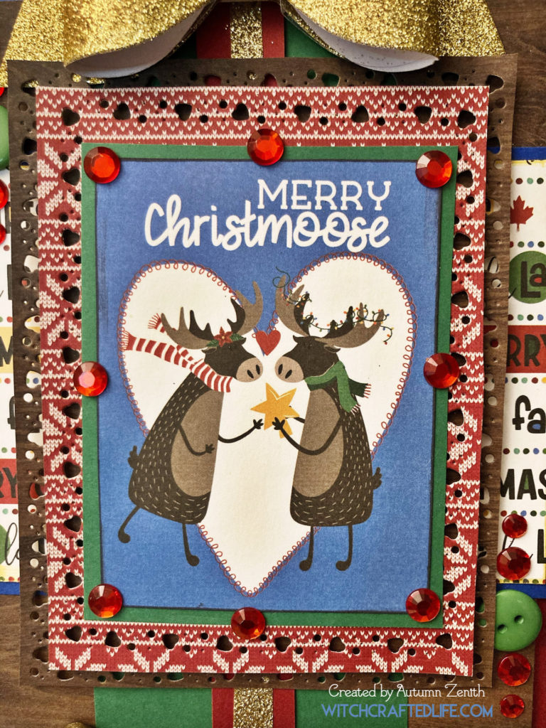 Cute and Festive Merry Christmoose Christmas Card featuring the O Canada Christmas collection from Photo Play Paper.