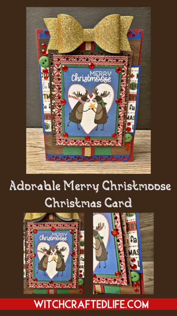 Cute and Festive Merry Christmoose Christmas Card featuring the O Canada Christmas collection from Photo Play Paper.