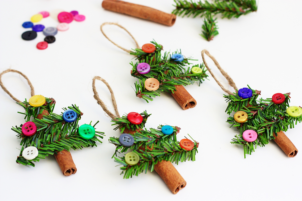 Cinnamon Stick Tree Ornaments | 50 Awesome DIY Yule Decorations and Craft Ideas You Can Make for the Winter Solstice