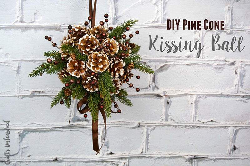 DIY Pinecone Kissing Ball | 50 Awesome DIY Yule Decorations and Craft Ideas You Can Make for the Winter Solstice