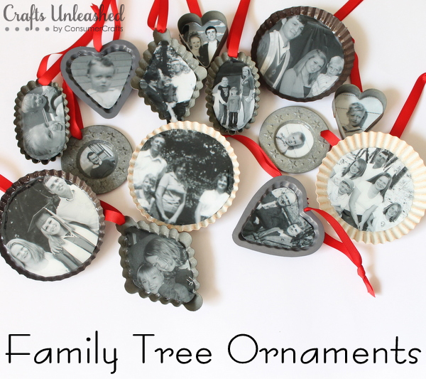 Handmade Family Tree Ornaments | 50 Awesome DIY Yule Decorations and Craft Ideas You Can Make for the Winter Solstice