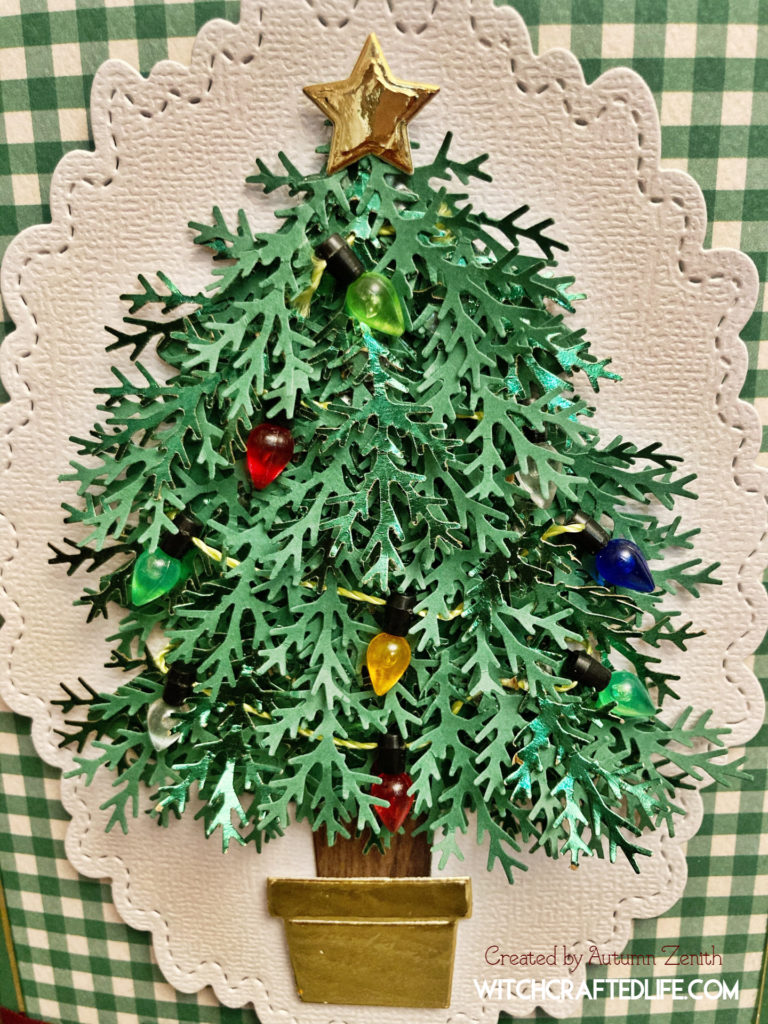 Twinkle and Shine Christmas Tree with Lights Card