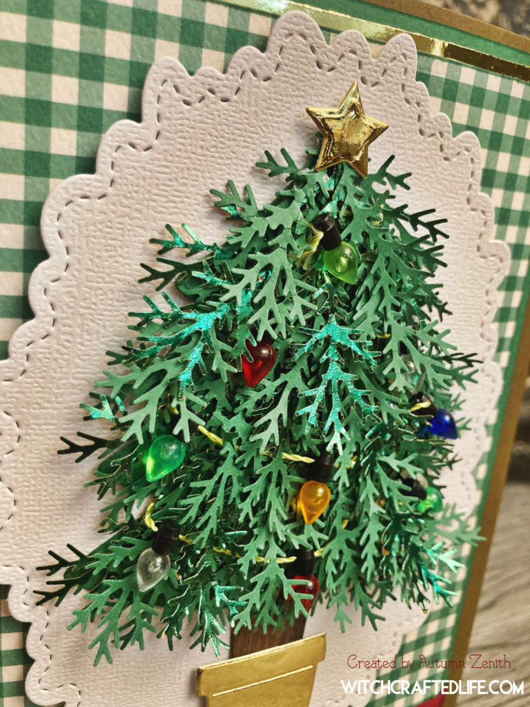 Twinkle and Shine Christmas Tree with Lights Card