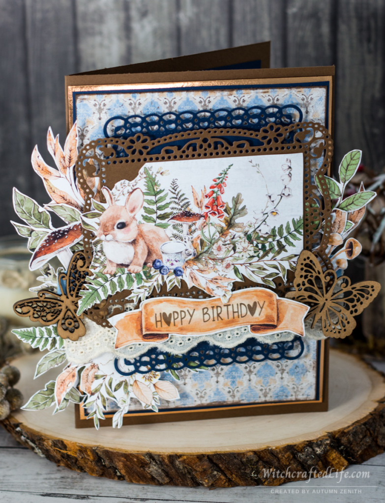 Adorable Woodland Themed Happy Birthday Lots of Layers and Fussy Cutting