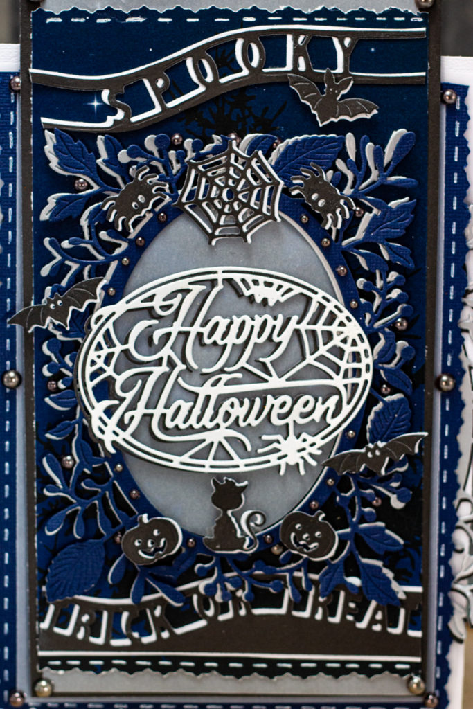 Beautiful Multi-Layer Spooky Trick-or-Treat Happy Halloween Card