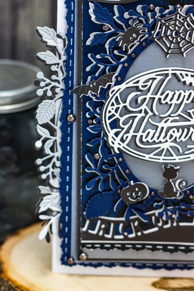 Beautiful Multi-Layer Spooky Trick-or-Treat Happy Halloween Card