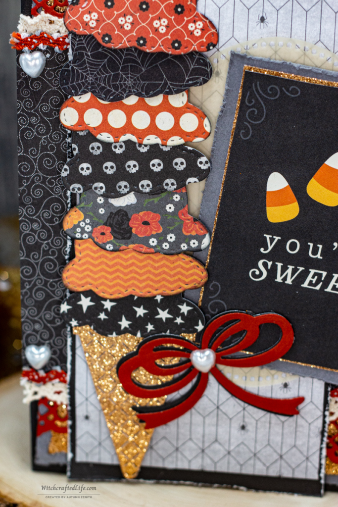 Super Cute You're Sweet Halloween Ice Cream Cone Card