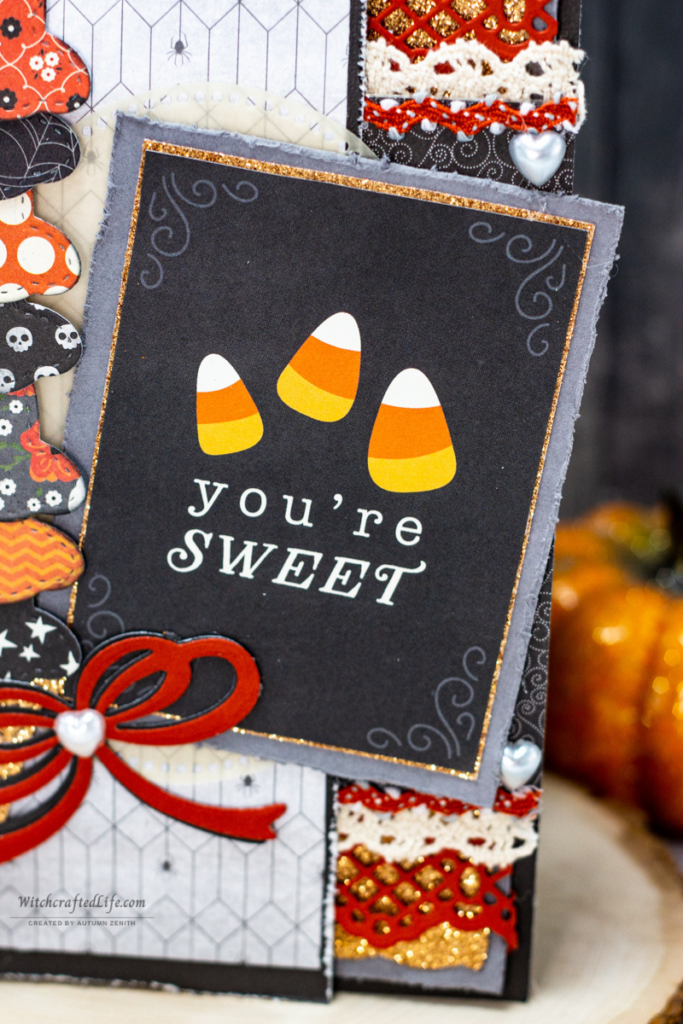 Super Cute You're Sweet Halloween Ice Cream Cone Card