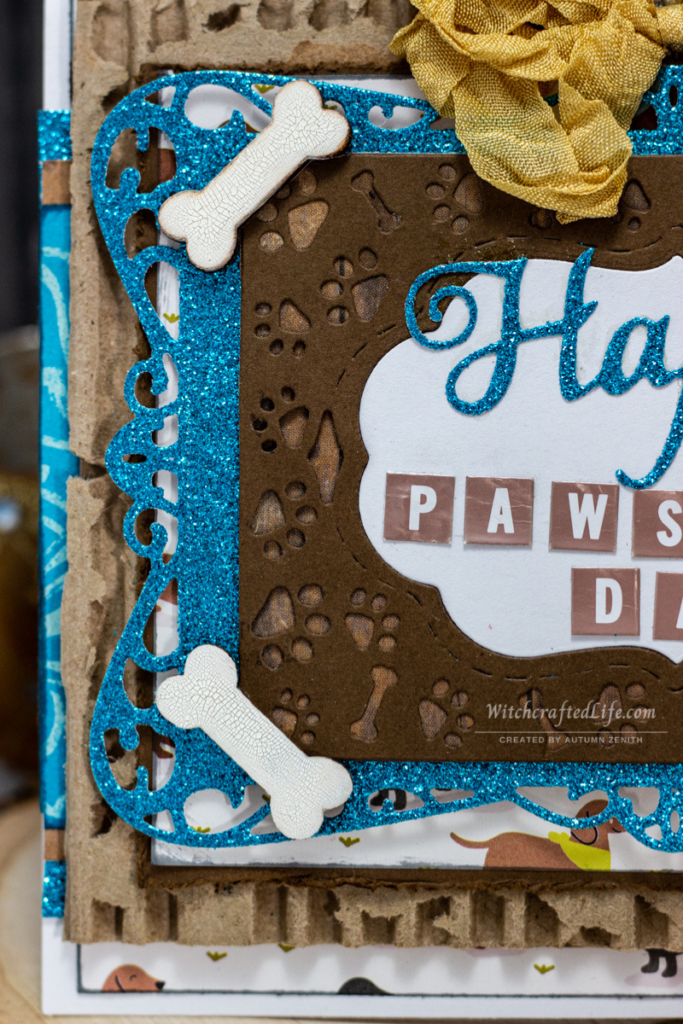 Masculine Shabby Chic Happy Pawser's Day (Father's Day) Dog Themed Card