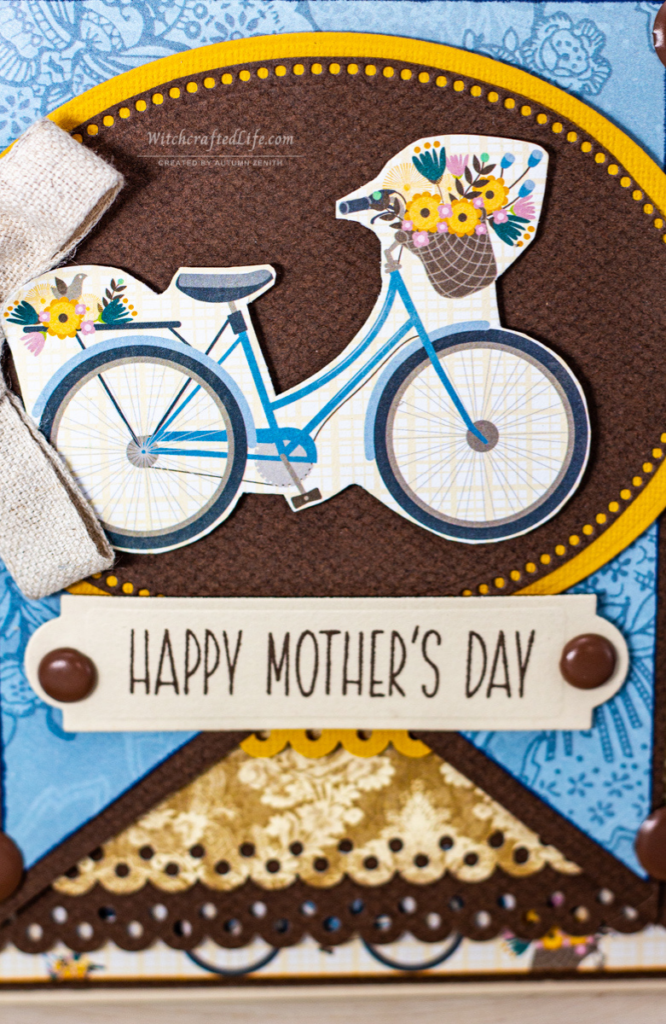 Early Spring Coloured Bicycle Themed Mother’s Day Card