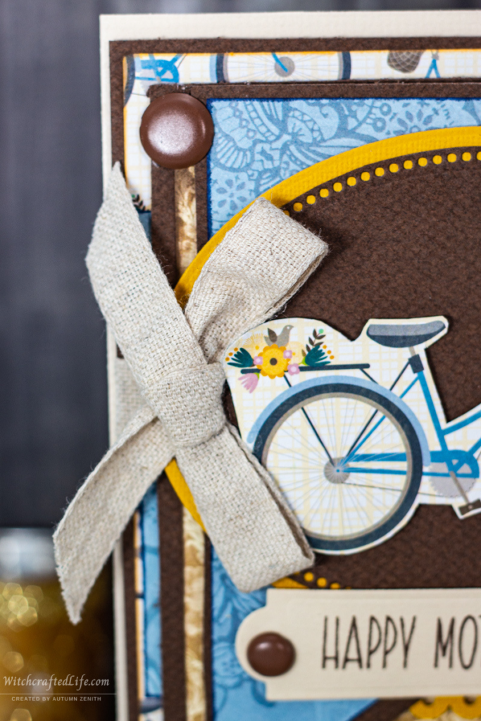 Early Spring Coloured Bicycle Themed Mother’s Day Card