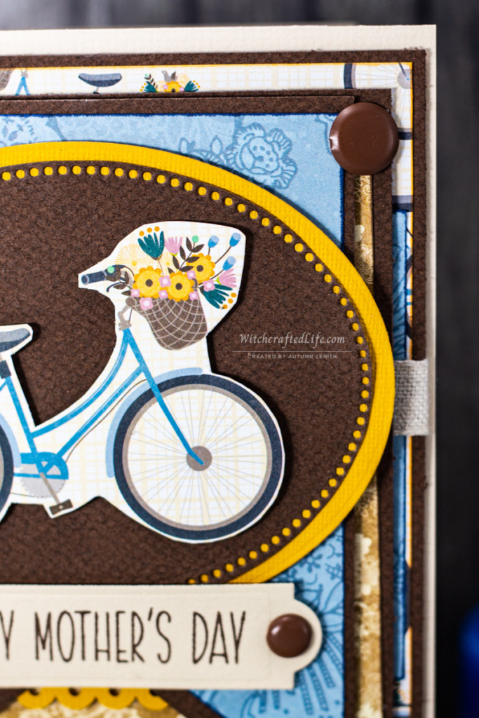 Early Spring Coloured Bicycle Themed Mother’s Day Card