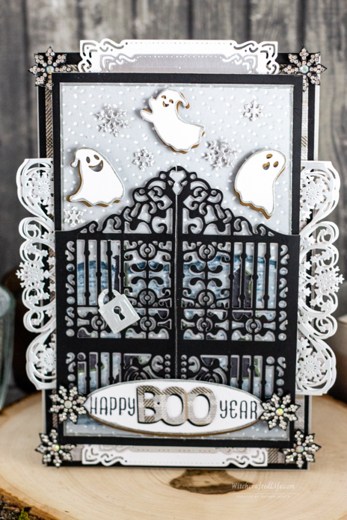 Adorable Happy Boo Year (New Year's) Card + Witchcrafted Life's 2nd Birthday