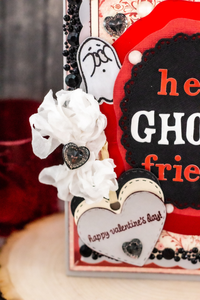 Hey, Ghoul Friend Adorable Valoween (Spooky Valentine’s Day) Ghost Themed Card