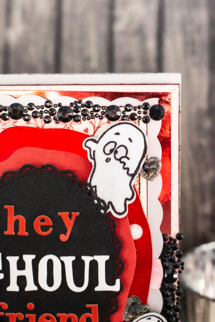 Hey, Ghoul Friend Adorable Valoween (Spooky Valentine’s Day) Ghost Themed Card