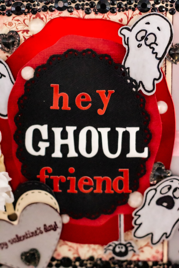 Hey, Ghoul Friend Adorable Valoween (Spooky Valentine’s Day) Ghost Themed Card