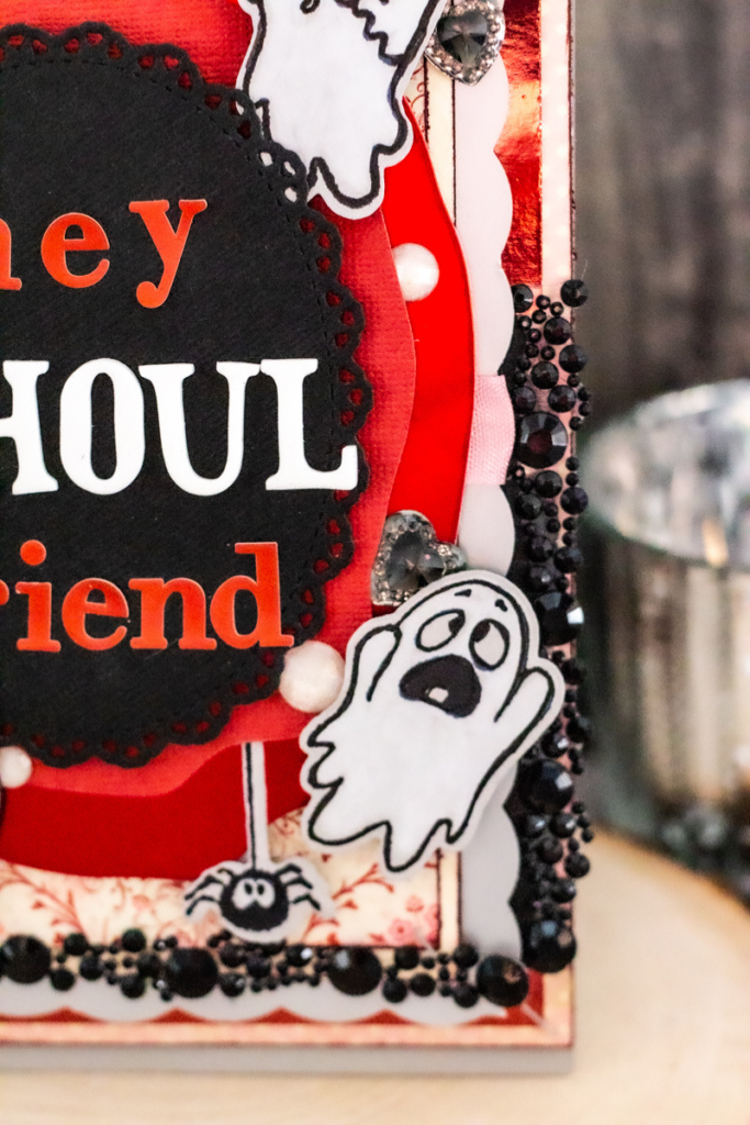 Hey, Ghoul Friend Adorable Valoween (Spooky Valentine’s Day) Ghost Themed Card