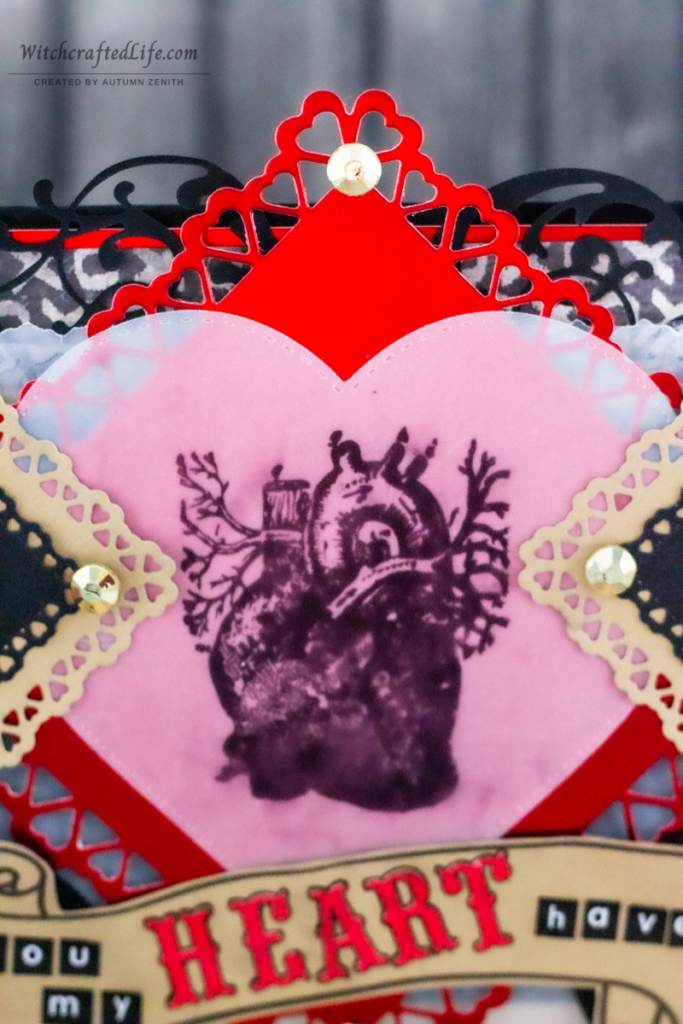 Darkly Romantic I (Anatomical) Heart You Valoween Valentine's Day Card