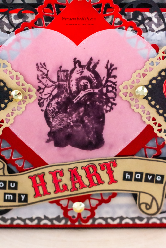 Darkly Romantic I (Anatomical) Heart You Valoween Valentine's Day Card