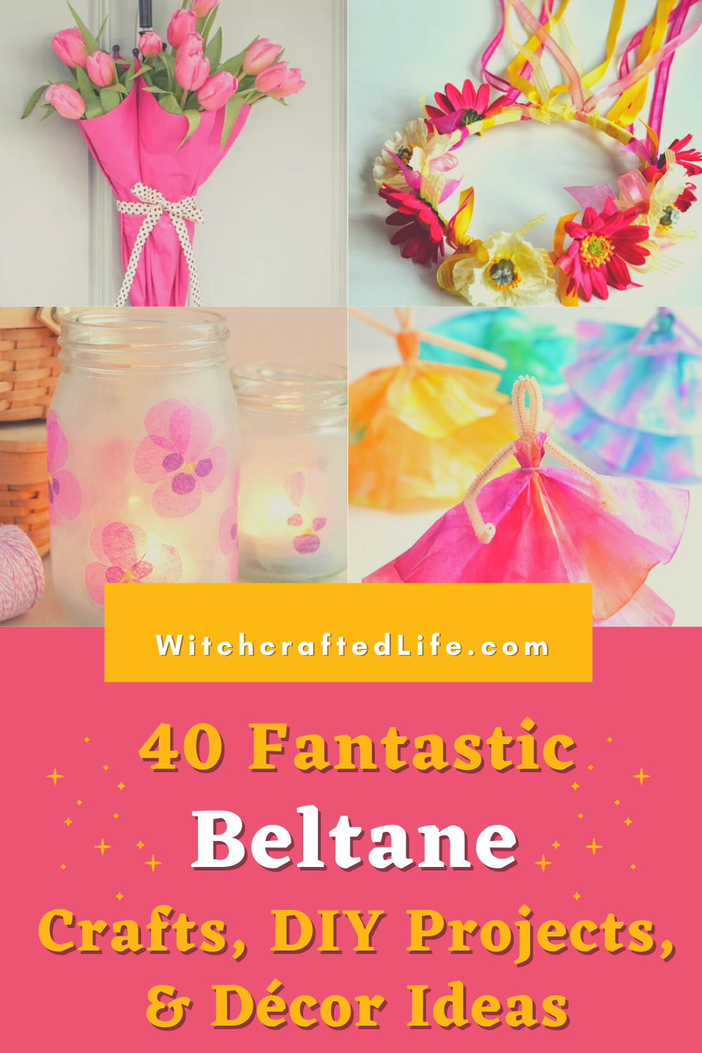 DIY Decoupage Candle Project Perfect Ostara