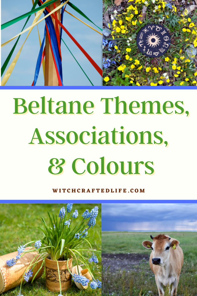 Beltane themes, associations, and colours for May 1st