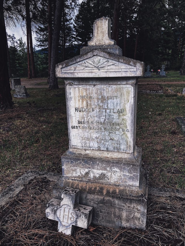 The Past and Present History of Pleasant Valley Cemetery, Vernon, British Columbia, Canada