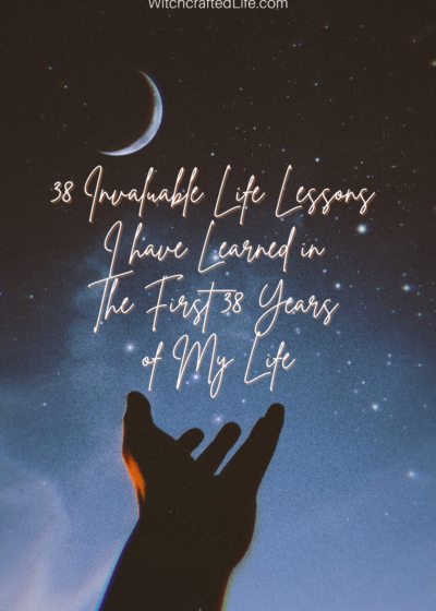 38 Invaluable Life Lessons I have Learned in the first 38 years of my life - graphic of two hands reaching for the night sky